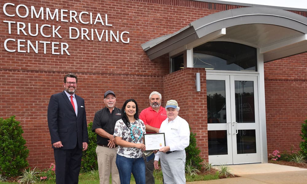 Blog - Julissa Gutierrez Presented the SGTC Foundation Client First Insurance Solutions CDL Scholarship